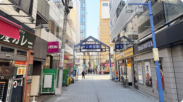 大通りまで進む（右手に松屋）