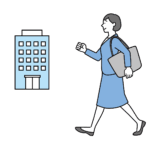 就職活動と通勤練習